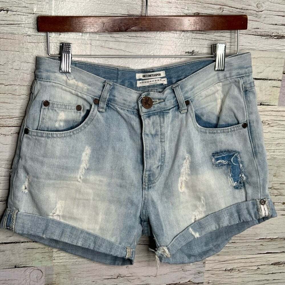 One Teaspon button fly charger shorts size 25